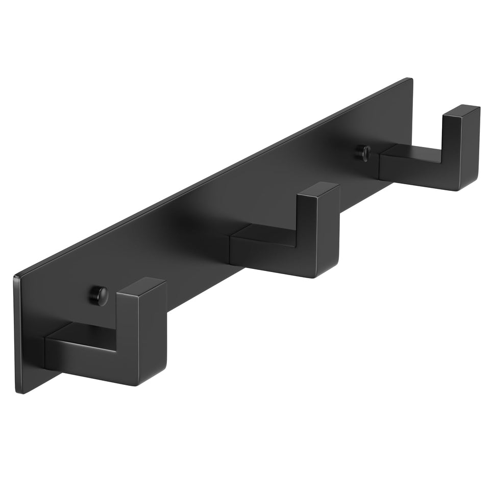PMMASTO coat rack wall mount close-up shows durable stainless steel finish