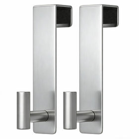 PMMASTO over-the-door hook in T shape fits 1-3/4 inch doors for quick organization.