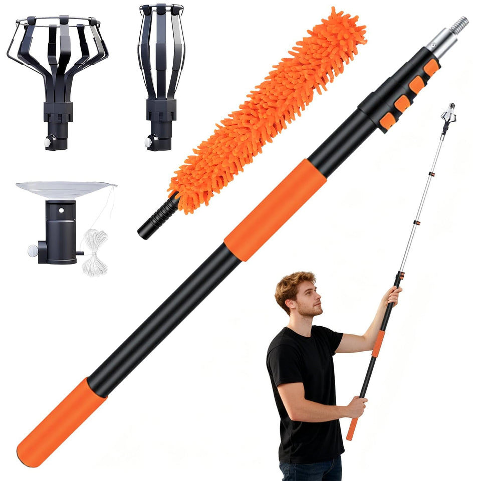 PMMJ light bulb changer with 26 ft reach for tall ceilings.