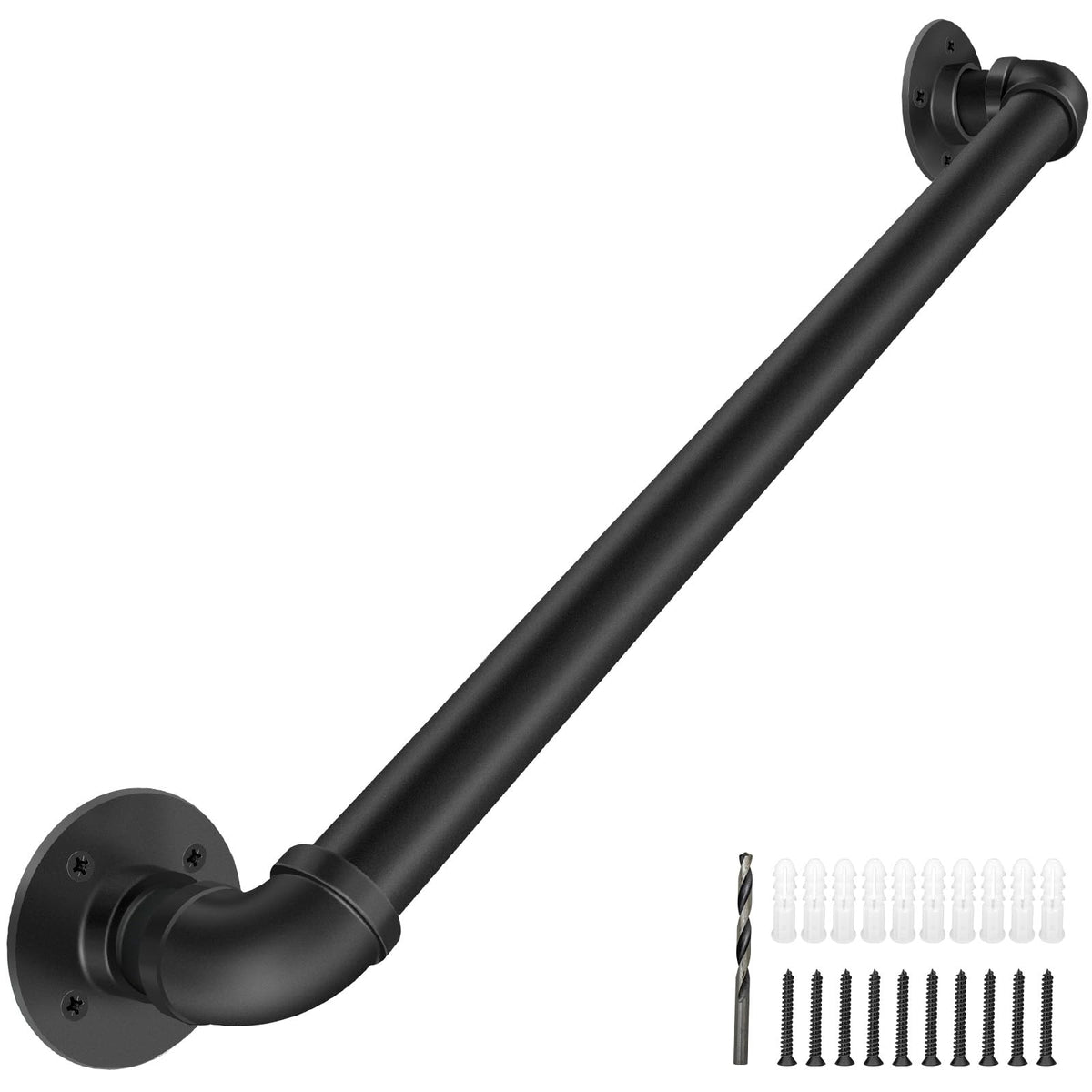 PNBO wall handrail angle view showing sturdy indoor support