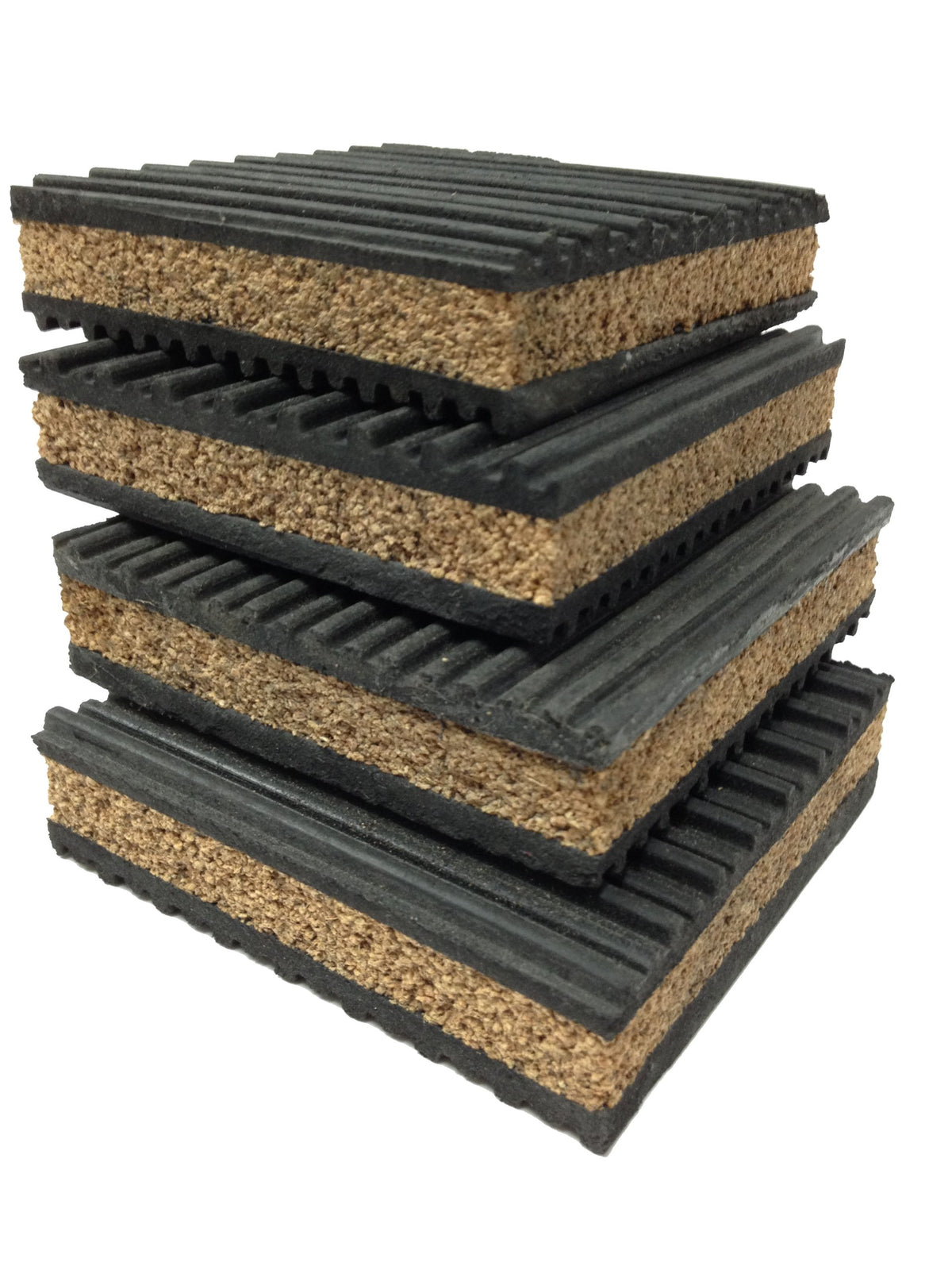 PneumaticPlus anti vibration pad 4x4 top view for equipment stabilization and noise reduction