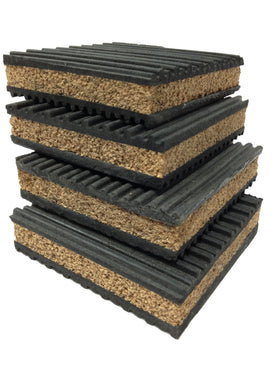 PneumaticPlus anti vibration pad 4x4 top view for equipment stabilization and noise reduction