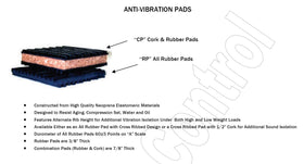 PneumaticPlus anti vibration pad 4x4 under treadmill steadies operation and reduces vibration