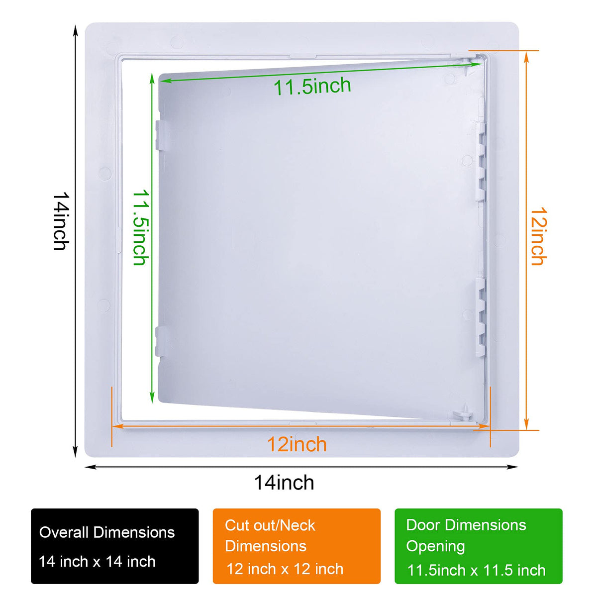 PNKKODW hinged-door access panel ready for concealed cables and clean installation