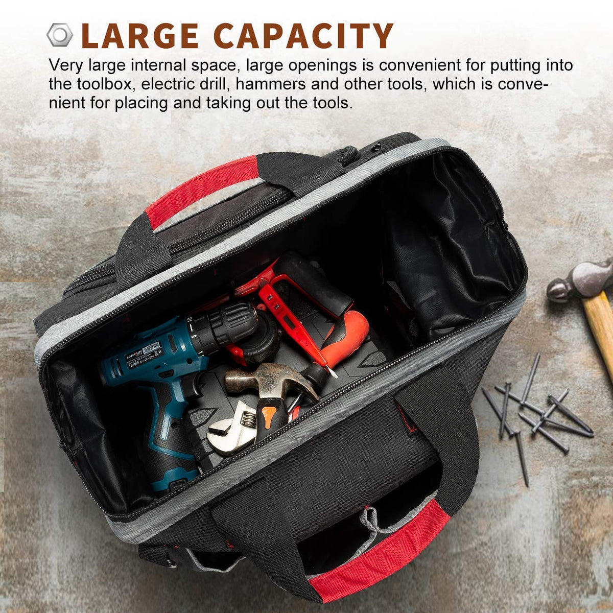 Pnochoo 600D waterproof fabric protecting contents outdoors