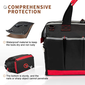 Pnochoo top double-pull zipper for fast tool retrieval