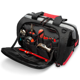 Pnochoo tool bag wide-mouth opening for quick access to tools