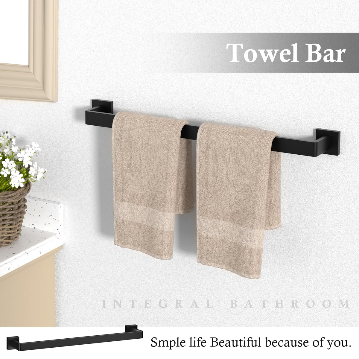 PNWNNH matte black toilet paper holder with SUS304 finish resists moisture.