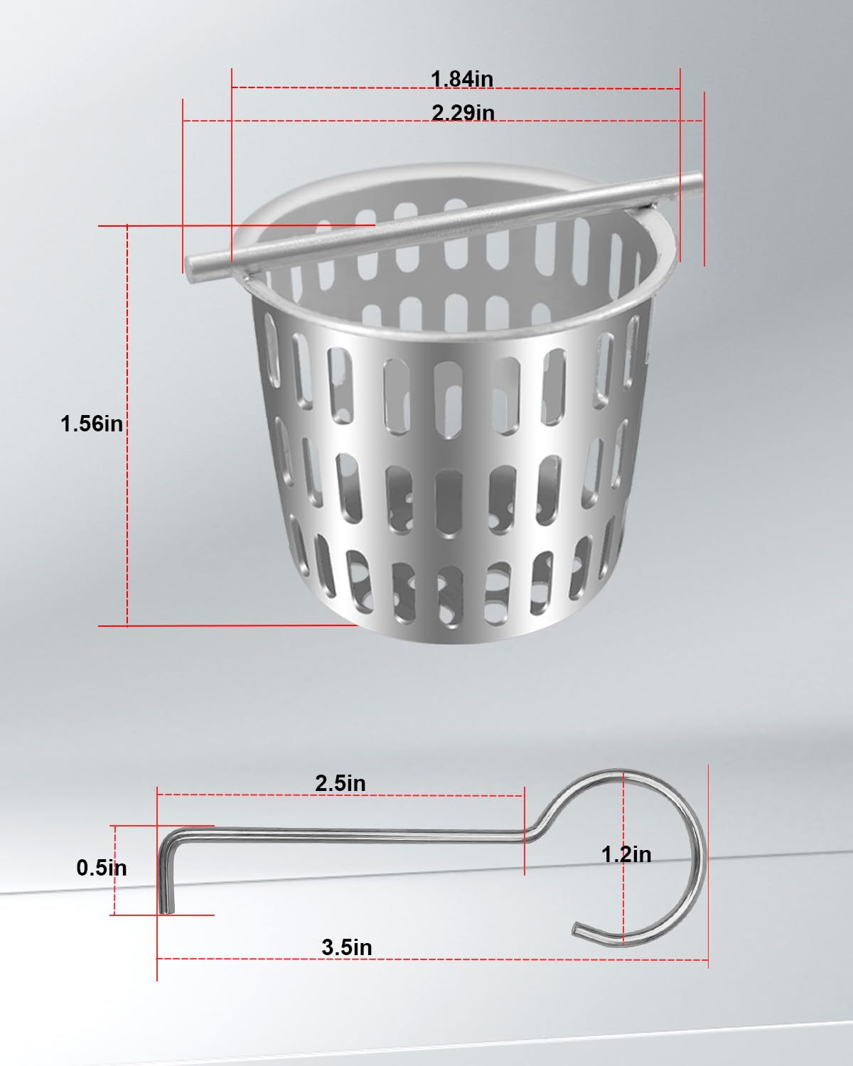 PNYZIK basket filter lifted for quick cleaning and maintenance