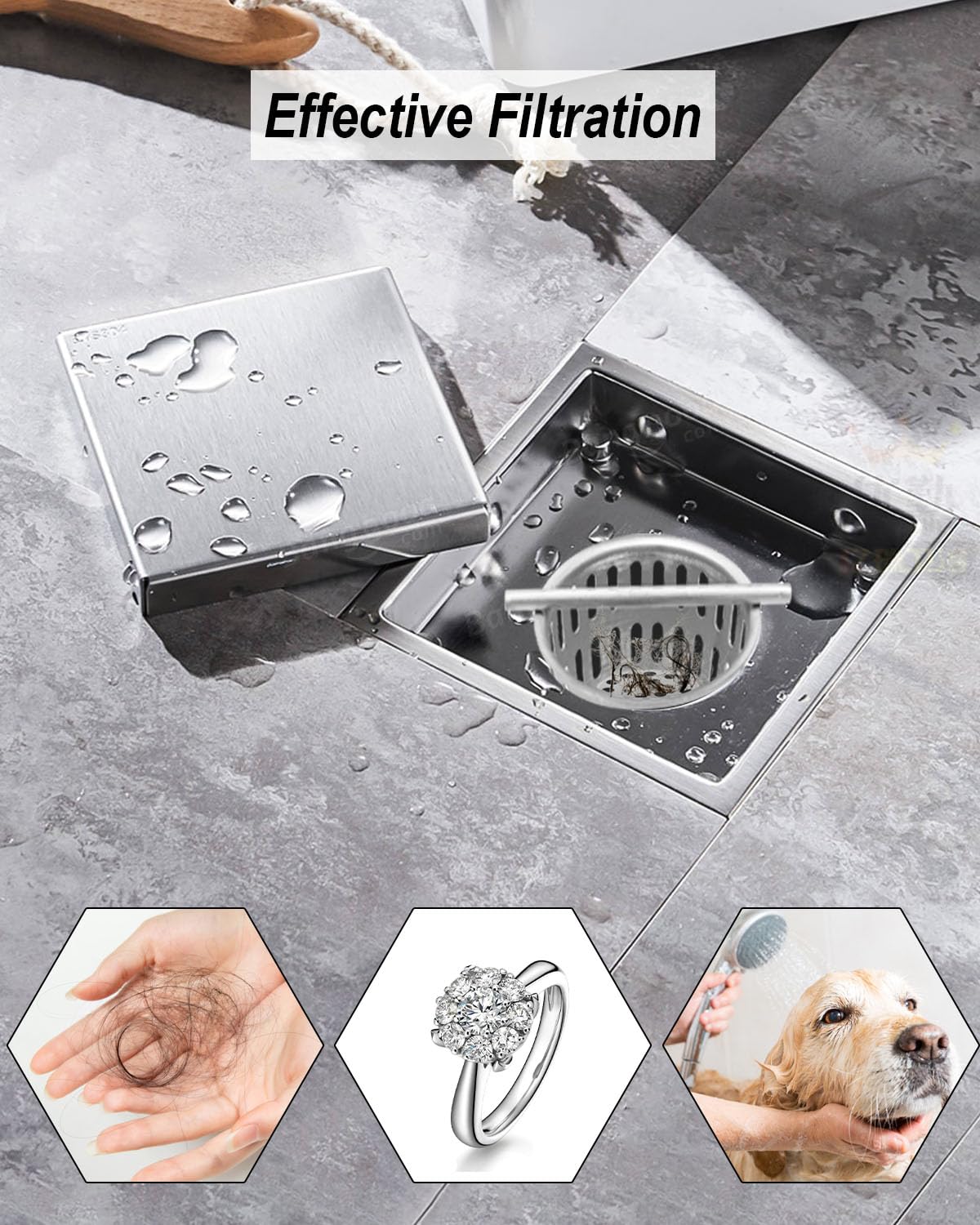 PNYZIK lifting hook aids easy removal and cleaning of the strainer