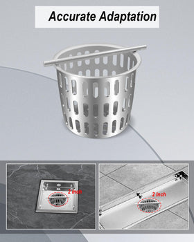 PNYZIK stainless steel shower drain filter demonstrates durability and rust resistance