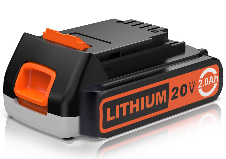 POBNRA 20V replacement battery 2.0Ah, high-performance power for compatible tools.