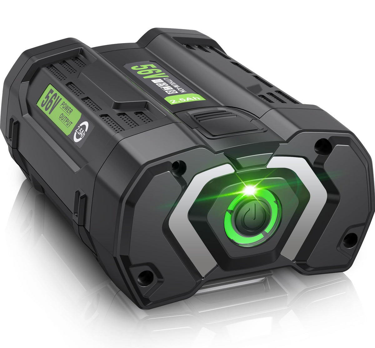 POBNRA 56V battery 2.5Ah with LED indicator for easy power monitoring.