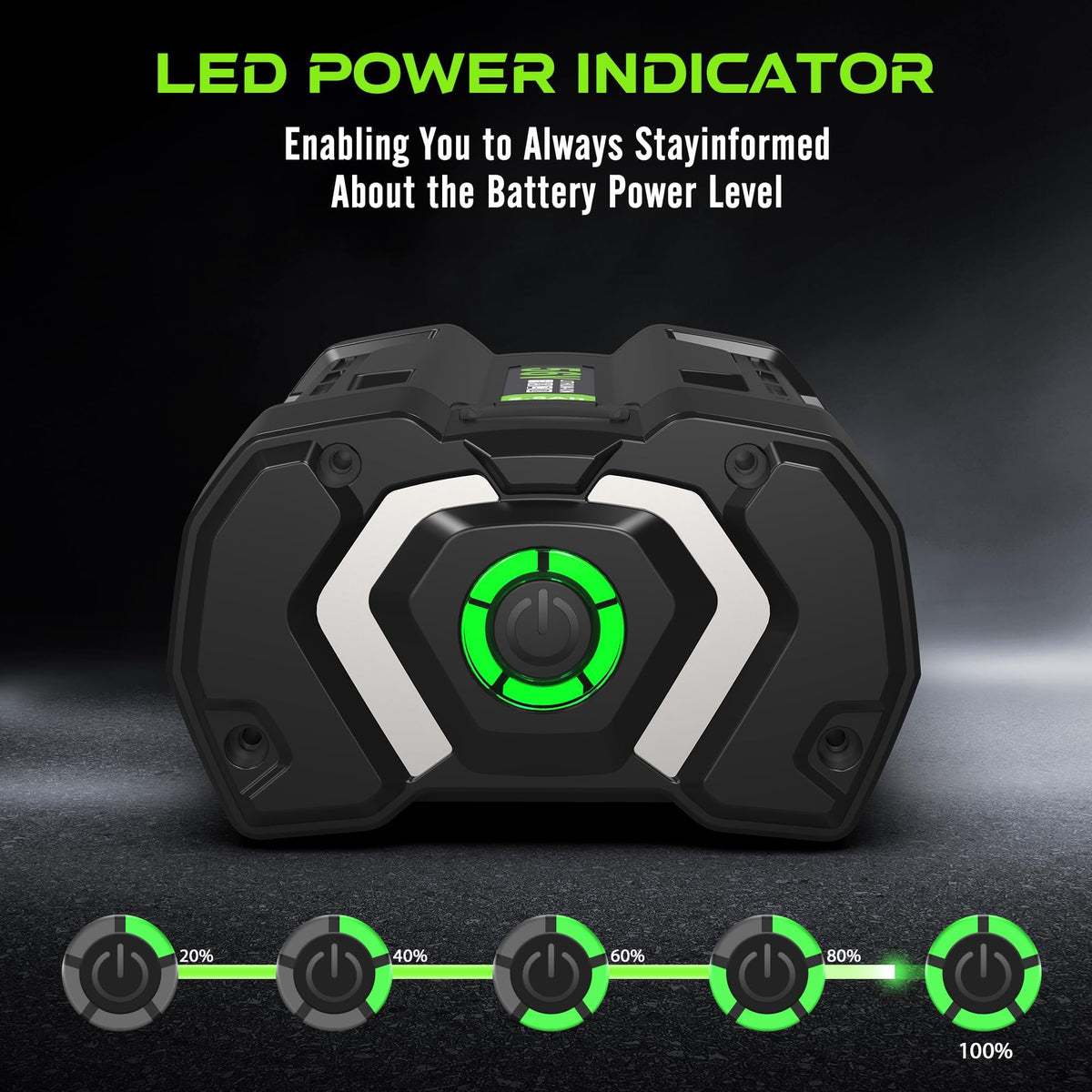 POBNRA cooling channels on the 56V battery extend life during heavy use.