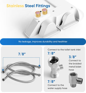 POCALAND Ultra-Slim Bidet adjustable water pressure for personalized spray