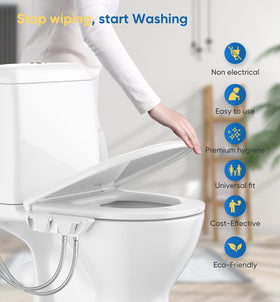 POCALAND Ultra-Slim Bidet guard door protects nozzles between uses