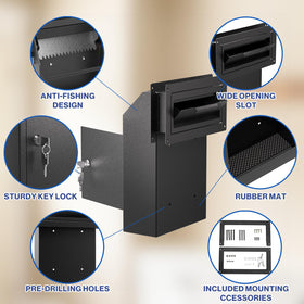 Pochar anti-theft design deters tampering with jagged metal edges.