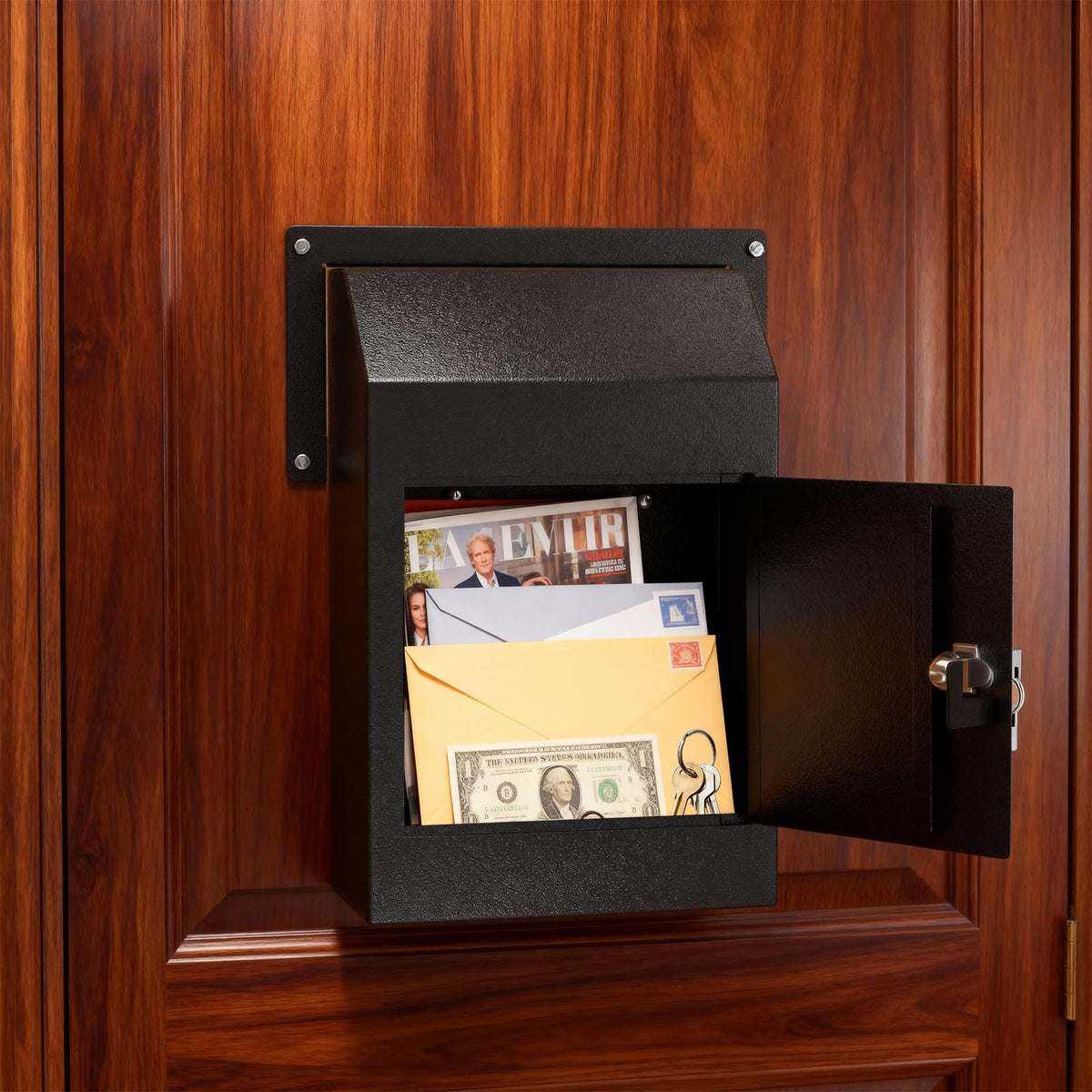 Pochar pre-drilled holes and hardware simplify installation.