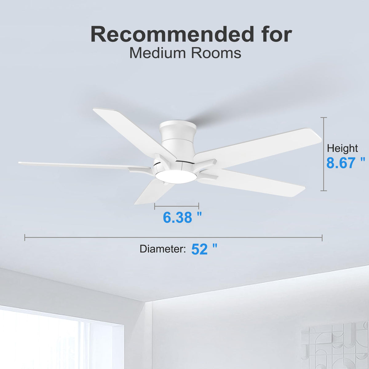 POCHFAN ETL listed ceiling fan with reliable support