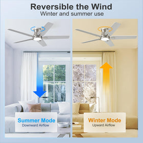 POCHFAN flush mount low-profile design fits compact ceilings for neat rooms