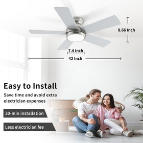 POCHFAN flush-mount ring design for a clean ceiling aesthetic.