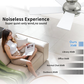 POCHFAN remote with 6 speeds and programmable timers for tailored comfort.