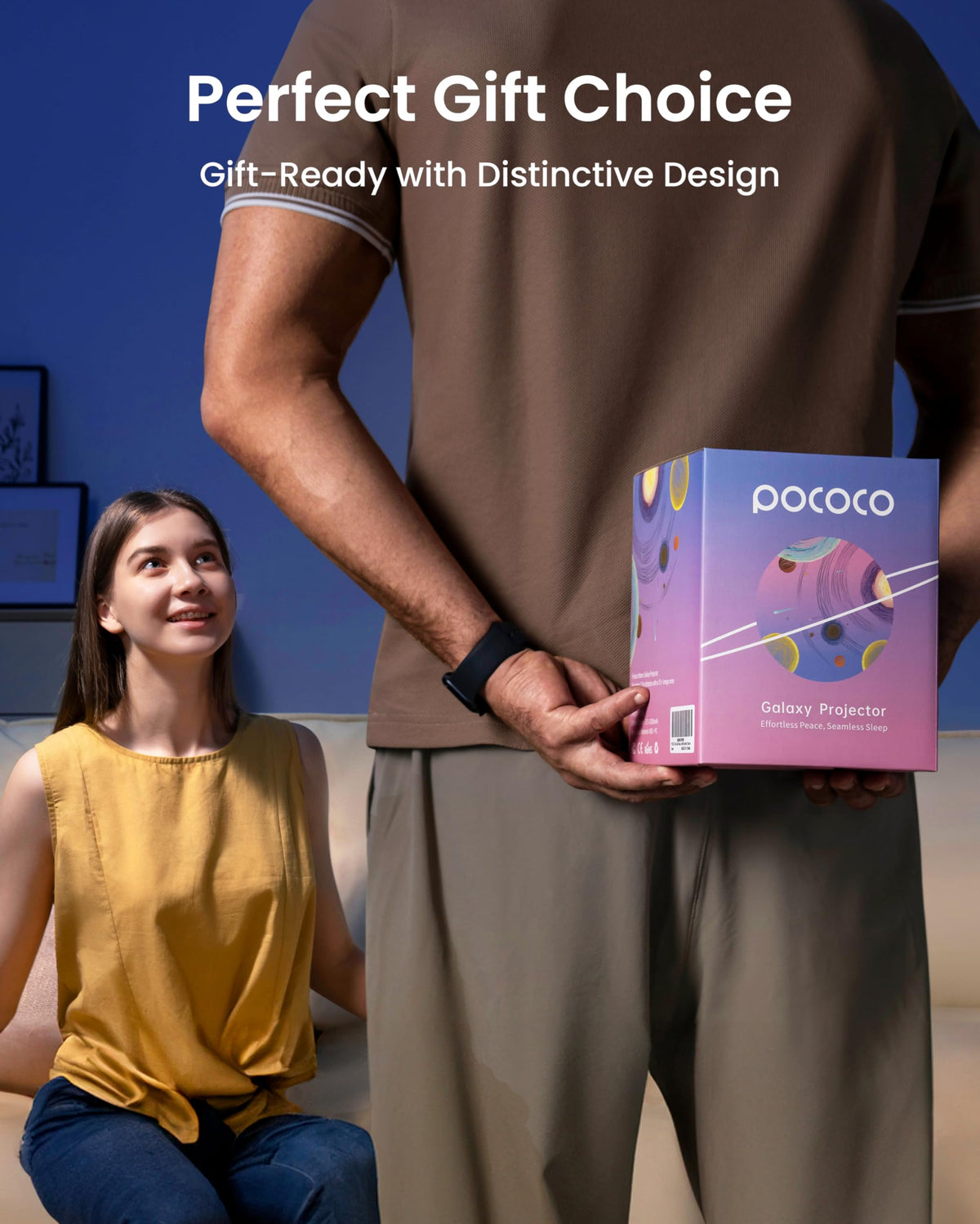 POCOCO projector powered by battery option for flexible placement