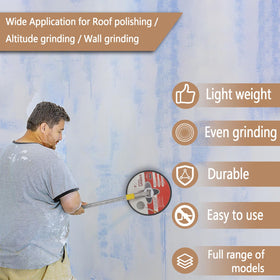 Podoy sanding discs with foam backing protect surfaces during edge work