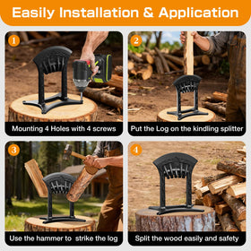 Poffattr open-construction design accommodates larger logs for easier splitting.