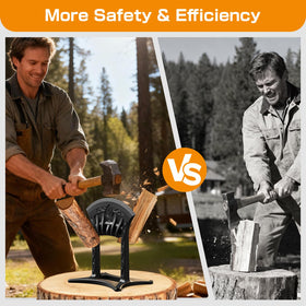 Poffattr portable 7 lb splitter is ideal for backyard, camping, and prep by the fire.
