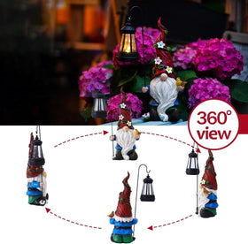 Pohabery compact garden gnome detail compacts charm for borders