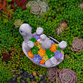 Pohabery patio yard turtle decor light up for evening ambiance