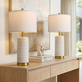 PoKat 2-pack table lamps for living rooms or home offices