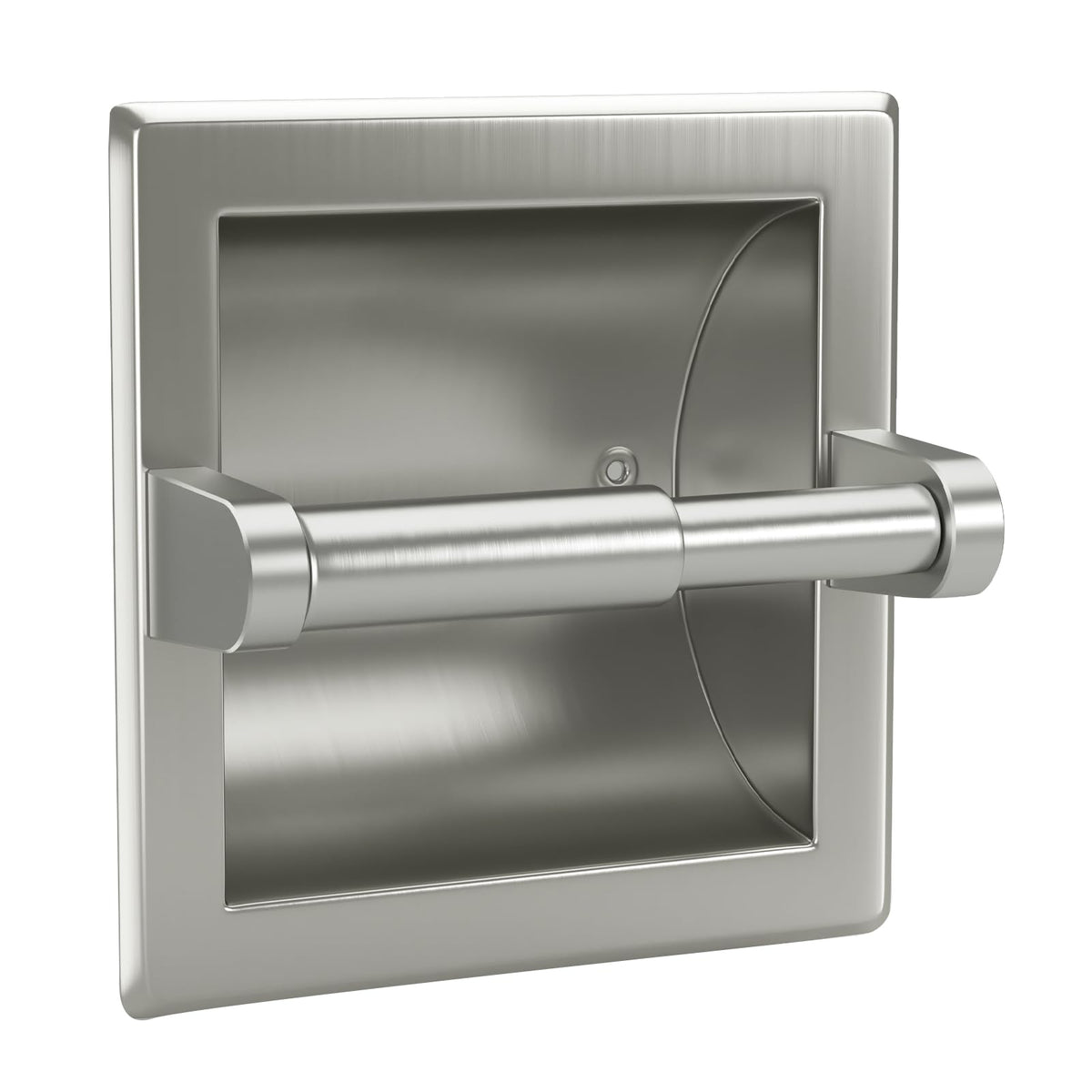 POKIM recessed holder front view showing compact space-saving design
