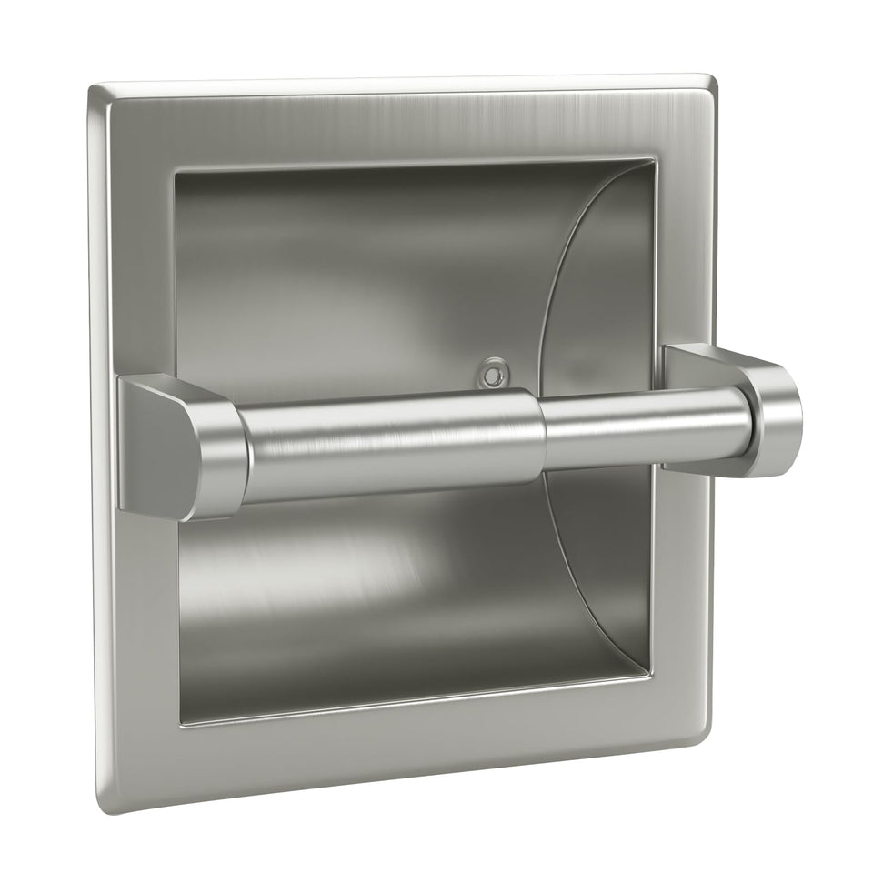 POKIM recessed holder front view showing compact space-saving design