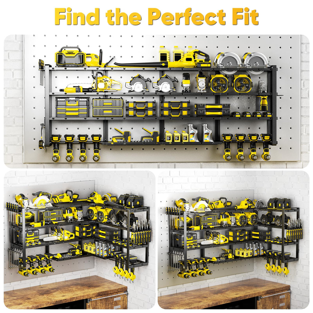 POKIPO 1000 lb capacity steel design supports heavy tools securely