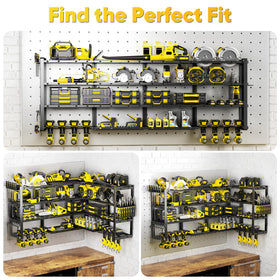 POKIPO 1000 lb capacity steel design supports heavy tools securely