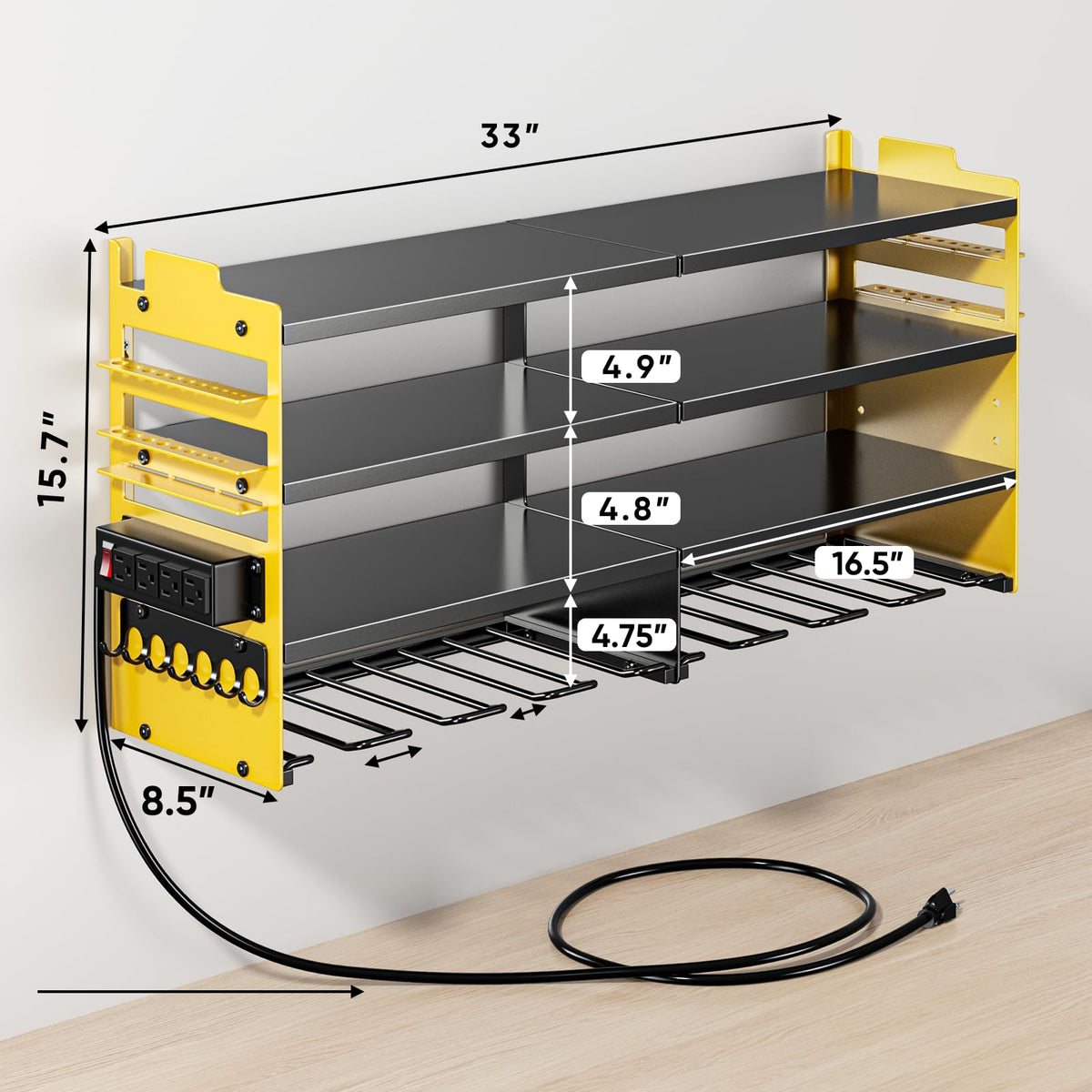 POKIPO easy-install mounting hardware included for fast setup.