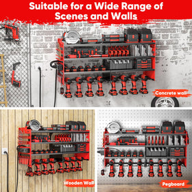 POKIPO easy installation on wall for quick setup on wood, concrete, or pegboard