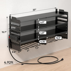 POKIPO easy installation with hardware for wood, concrete, pegboards