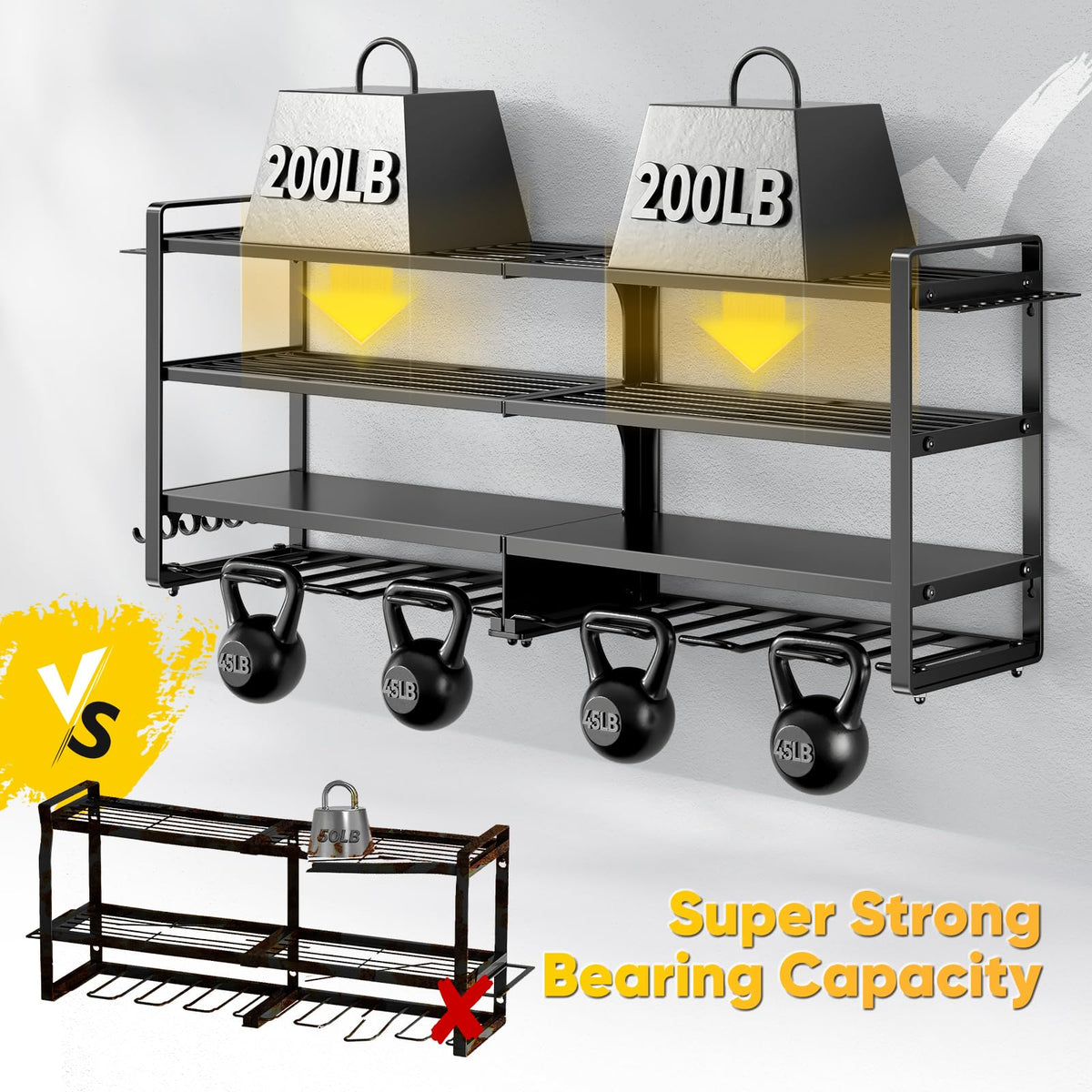 POKIPO eight-cordless-drills-holders arrangement keeps batteries accessible and workflow efficient.