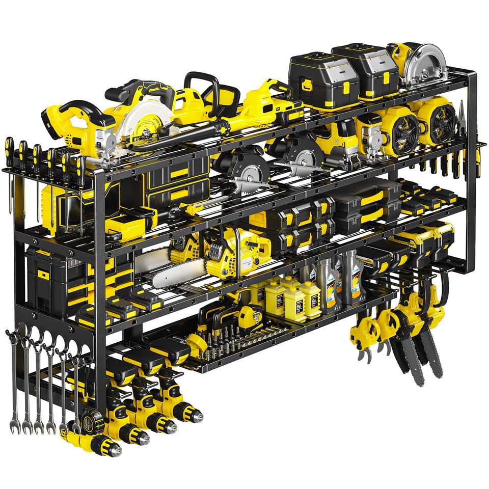 POKIPO extra large 64-inch wall mount tool organizer for easy garage organization