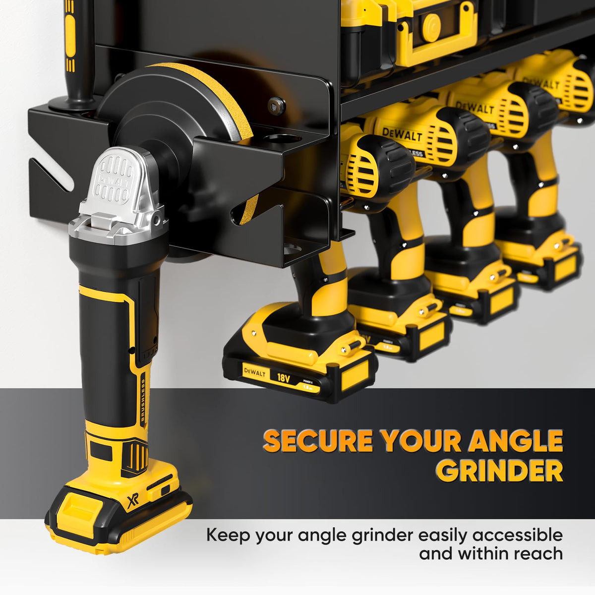 POKIPO cordless drill holder keeps drills secure and within reach