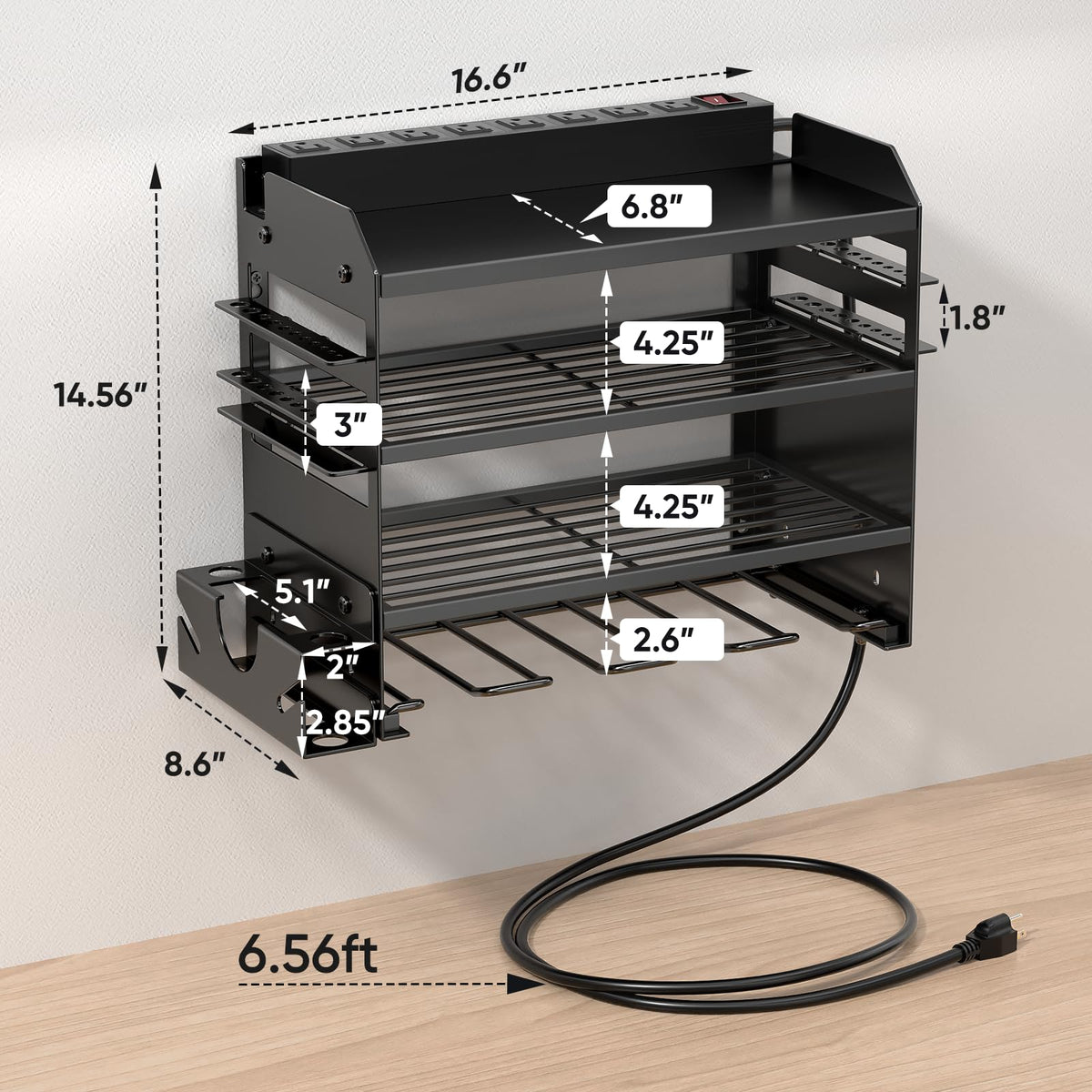 POKIPO heavy-duty metal construction supports heavy equipment safely
