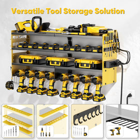 POKIPO heavy-duty steel tool storage with 600 lb capacity supports heavy tools.