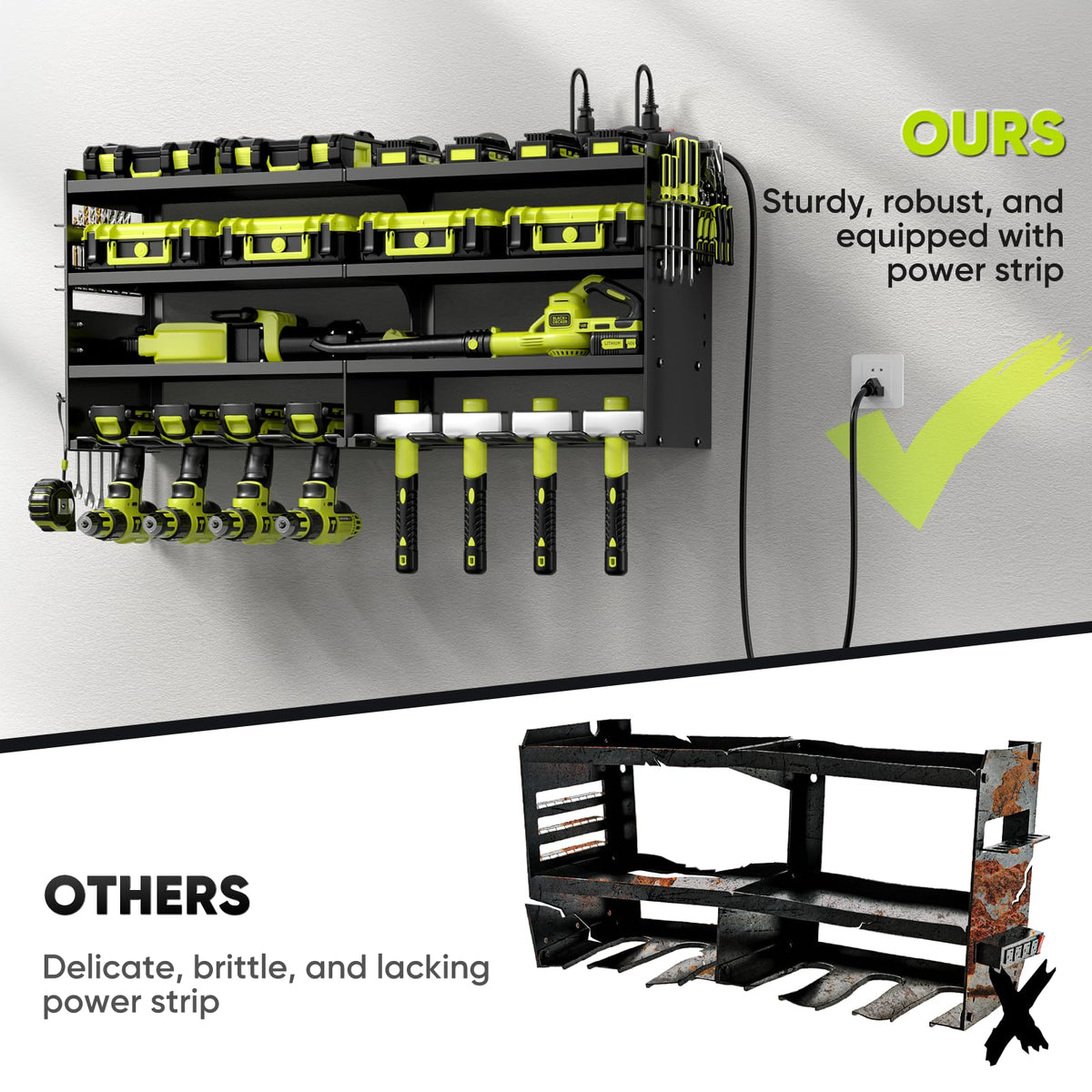 POKIPO heavy-duty wall mount supports up to 600 lbs