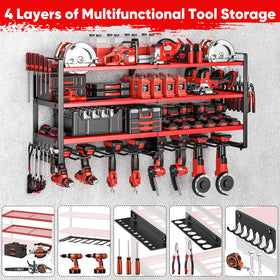 POKIPO Upgrade side racks keep hammers, pliers, and screwdrivers organized