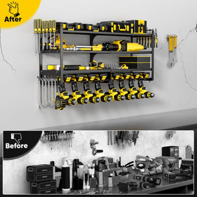 POKIPO wall-mount assembly demonstrates quick, durable installation for garage organization.