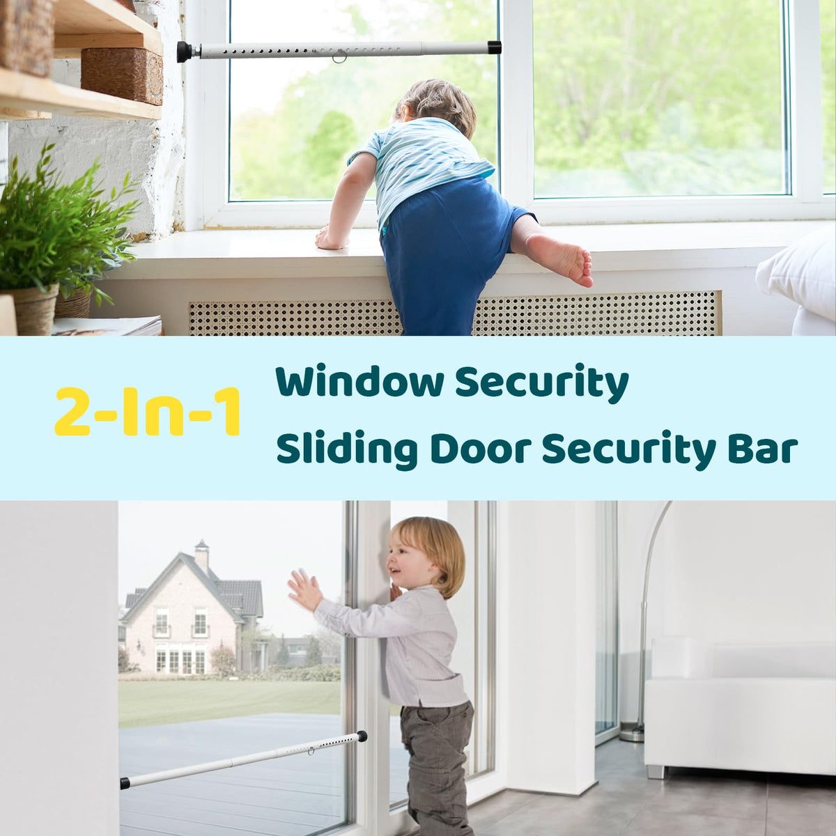 POKUSI heavy-duty steel bar provides strong protection against forced entry