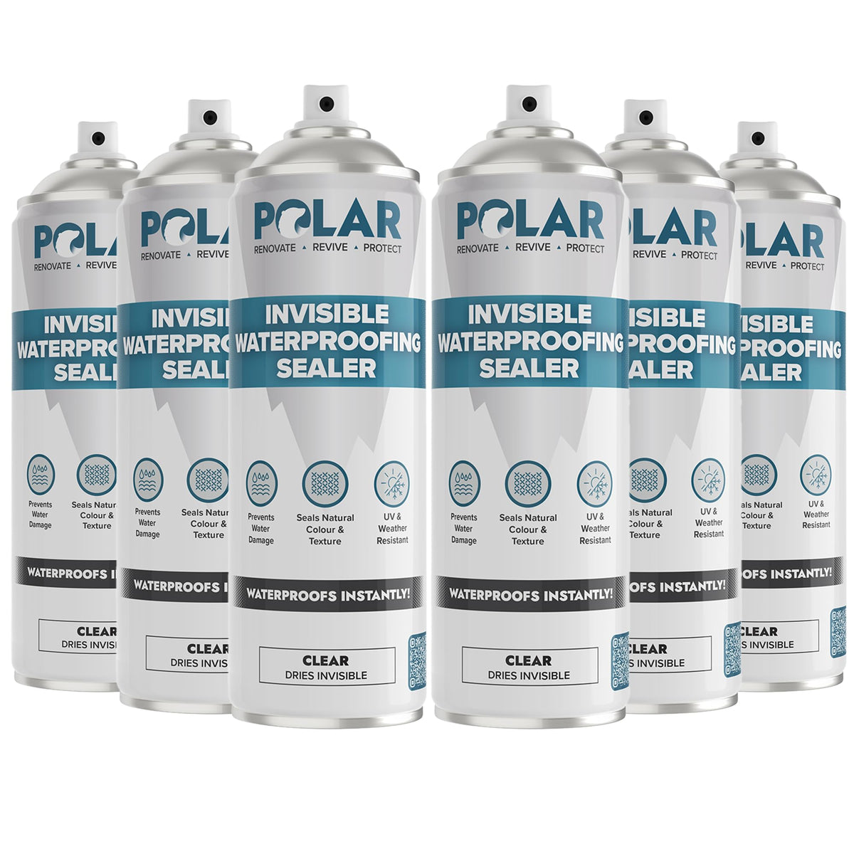 Polar Invisible Waterproofing Sealer being sprayed on wood surface for protection